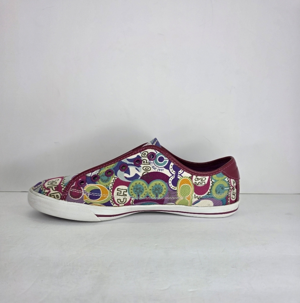 Coach Y2k Barrett Pop Graphic Multicolor Punk Preppy Slip-On Sneakers Size 9.5 B - Picture 12 of 16